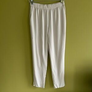 Eileen Fisher Bone Silk Petite Pants